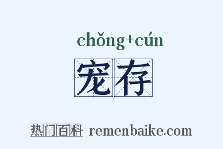 宠存是什么意思的图片
